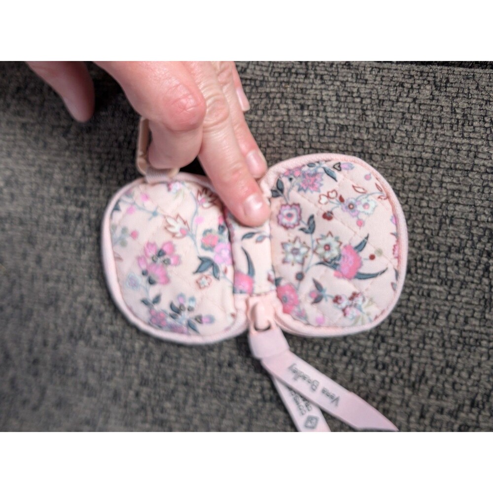 Vera Bradley Pink Floral Multi Color AirPod Holder Keychain Case Accessory - Picture 6 of 7